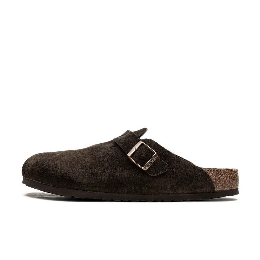 Birkenstock Boston Soft Footbed Suede Mocca