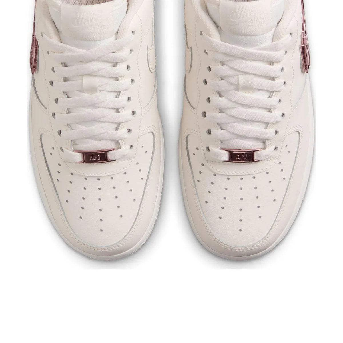 Nike Air Force 1 Low Liquid Metal Swoosh Metallic Rose Gold