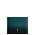 Montblanc portafoglio 6 scomparti Meisterstück blu cipro 198800