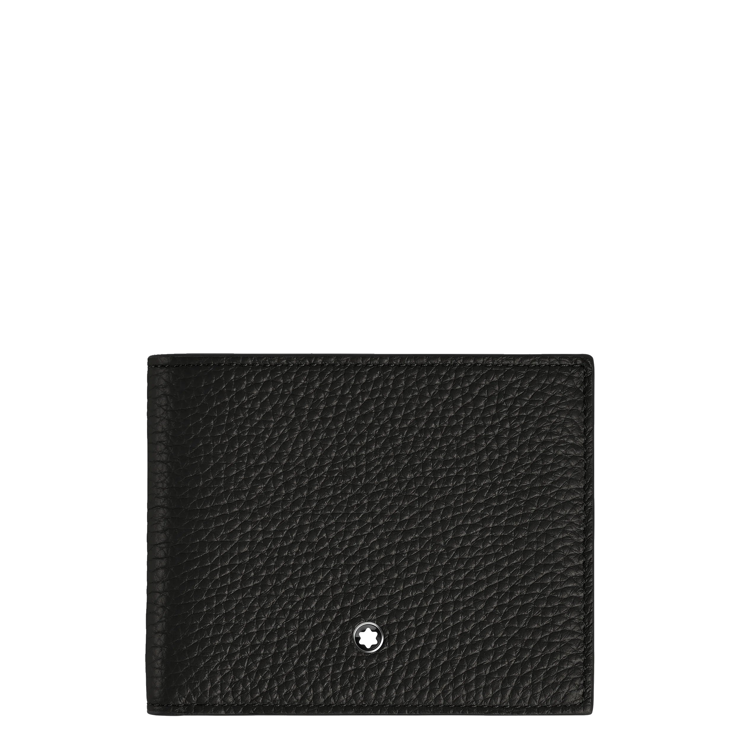 Montblanc portafoglio con portamonete 4 scomparti nero 220217