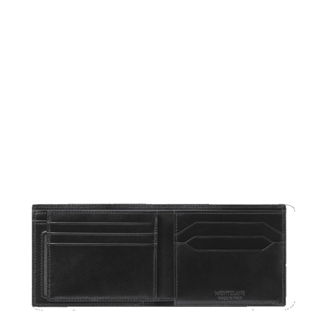Montblanc portafoglio Meisterstuck 6 scomparti con 2 tasche a vista nero 198314