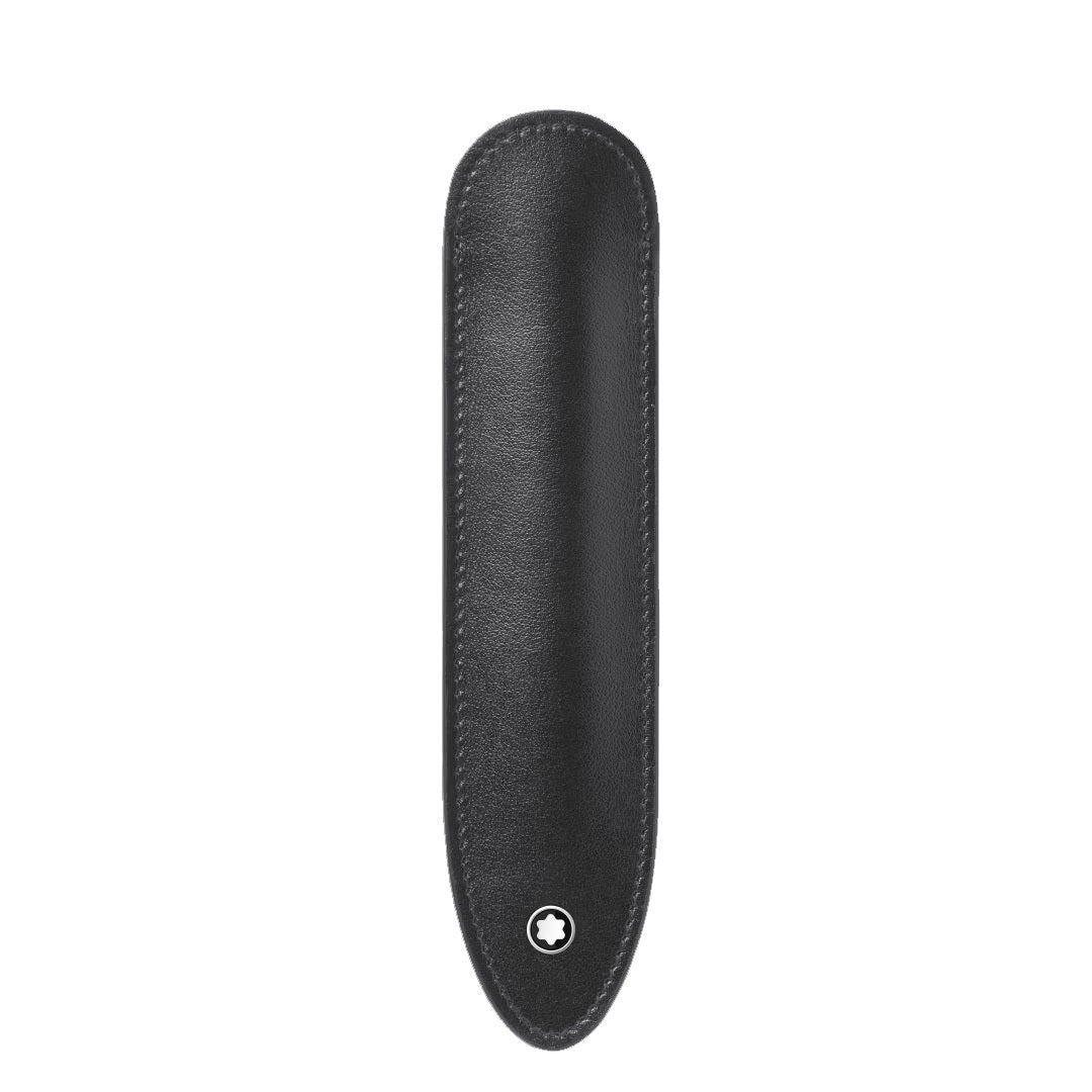 Montblanc astuccio per 1 strumento da scrittura Meisterstück nero 198338