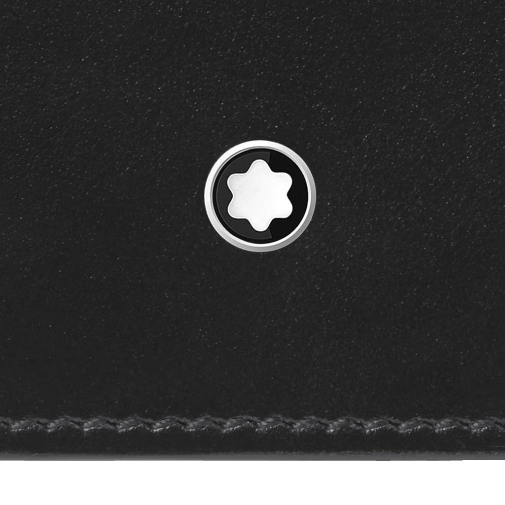 Montblanc portafoglio Meisterstuck 6 scomparti con 2 tasche a vista nero 198314
