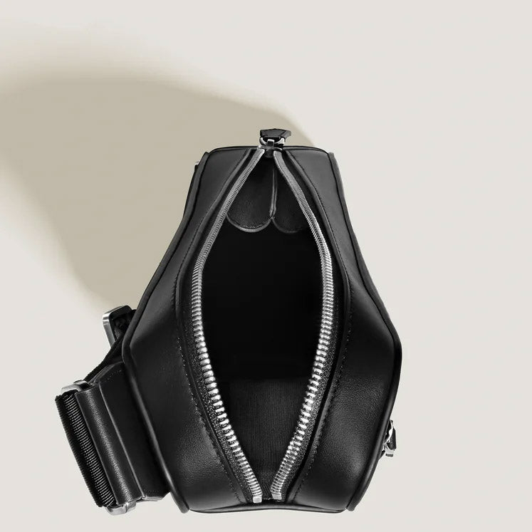 Montblanc borsa a tracolla Soft compatta nero 198742