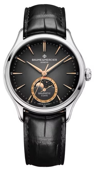 BAUME & MERCIER Mod. CLIFTON MOONPHASES, 5 DAYS POWER RESERVE