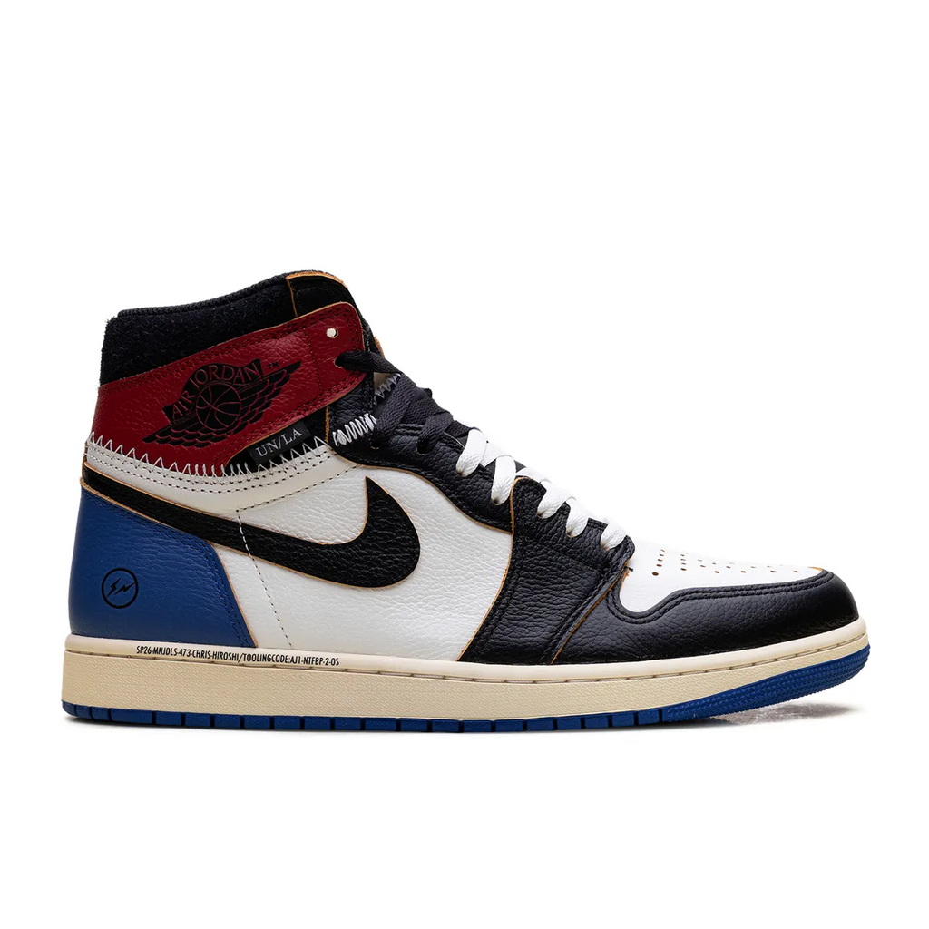 Jordan 1 Retro High OG SP Fragment x Union LA Varsity Red Sport Royal