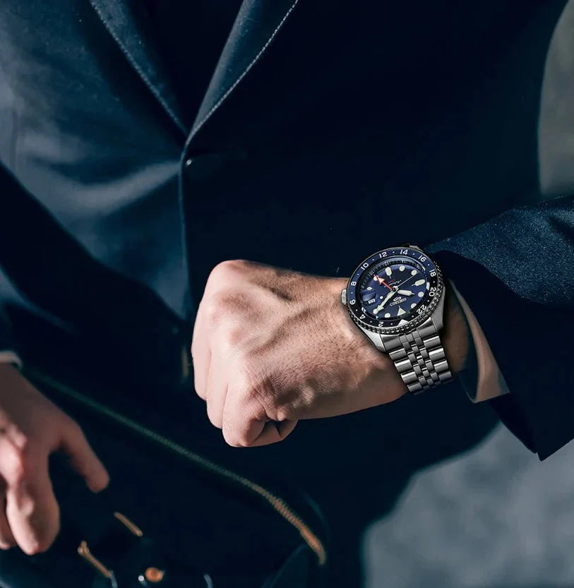 Seiko SSK003K1 – Automatico GMT, Blu “Batman”, 42,5mm