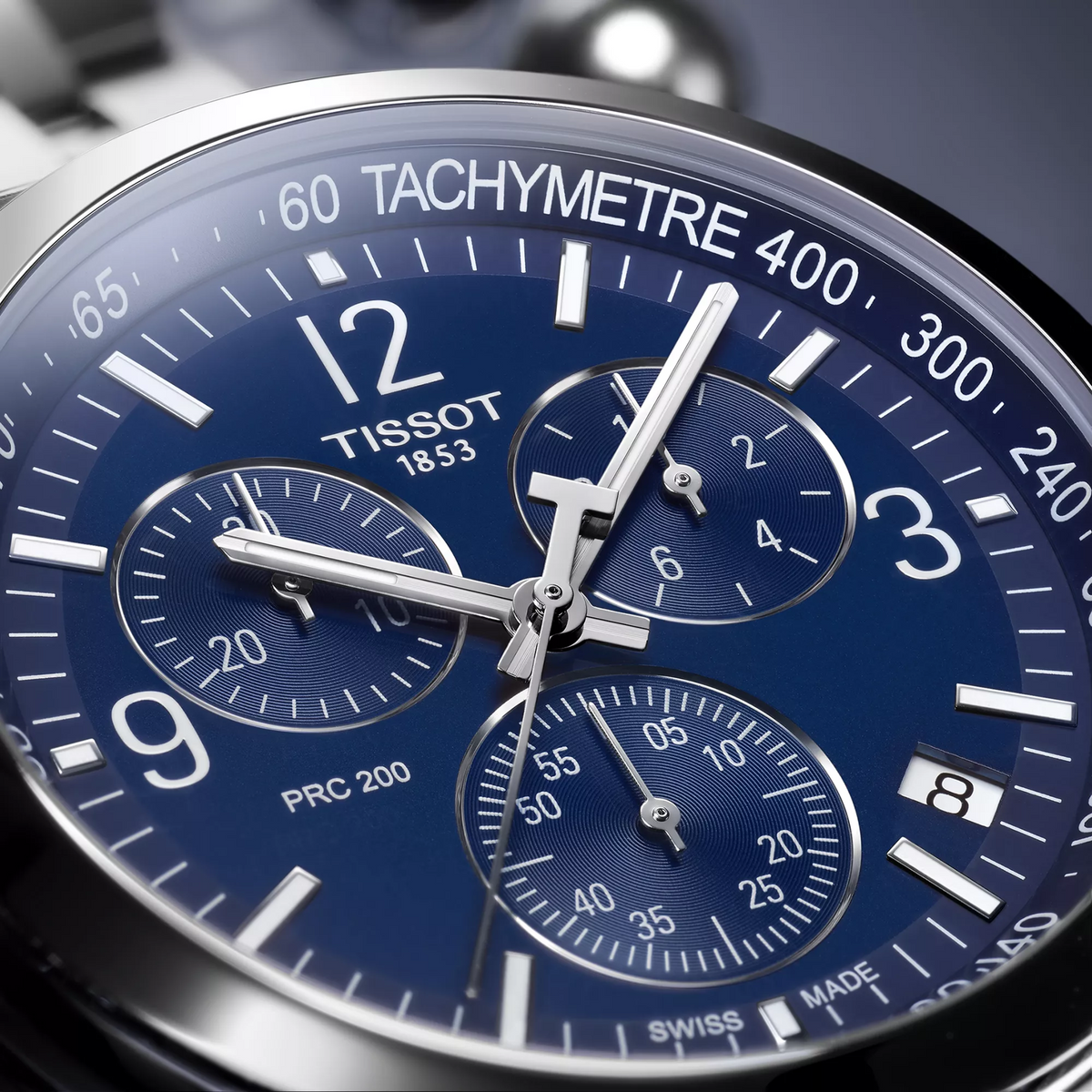 Tissot PRC 200 – Chronograph Quartz Swiss Made, Blue Dial, 43mm – T114.417.11.047.00