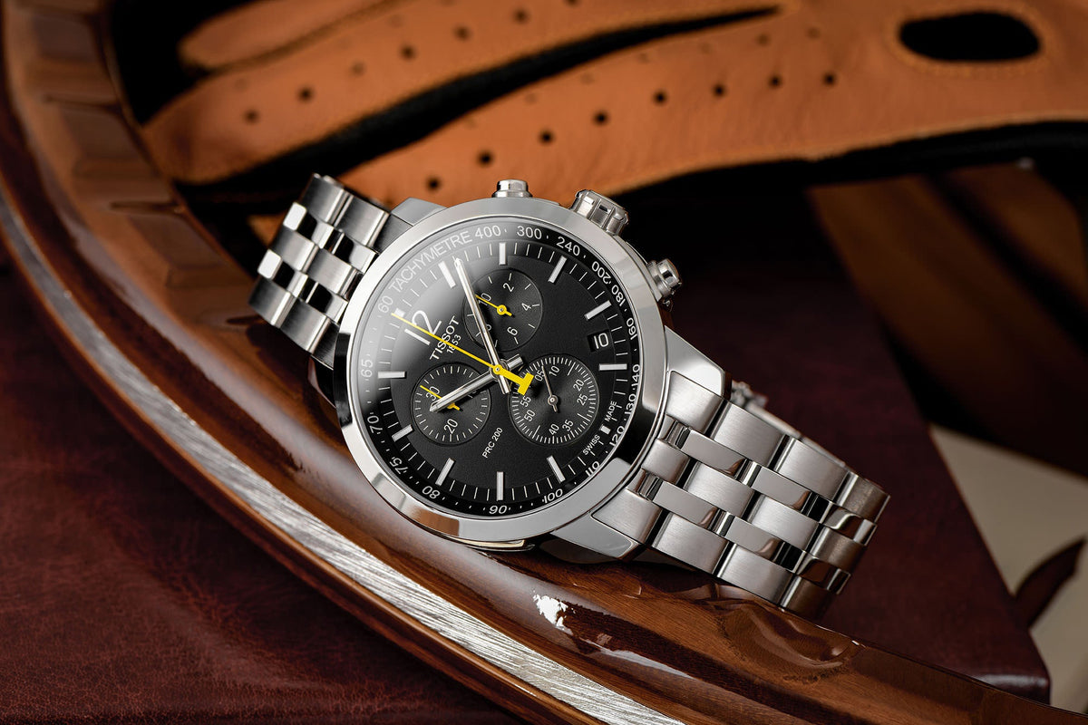 Tissot PRC 200 – Chronograph Quartz Swiss Made, Black Dial, 43mm – T114.417.11.057.00
