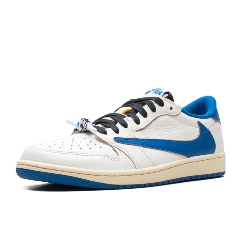Jordan 1 Retro Low OG SP Fragment x Travis Scott Sail Military Blue