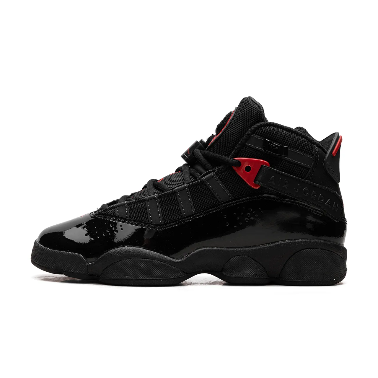 Jordan 6 Rings Black Anthracite Fire Red