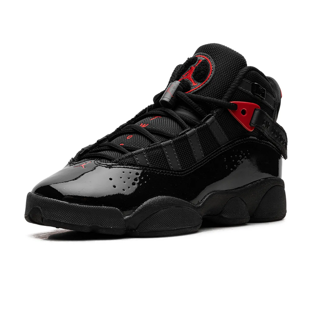 Jordan 6 Rings Black Anthracite Fire Red