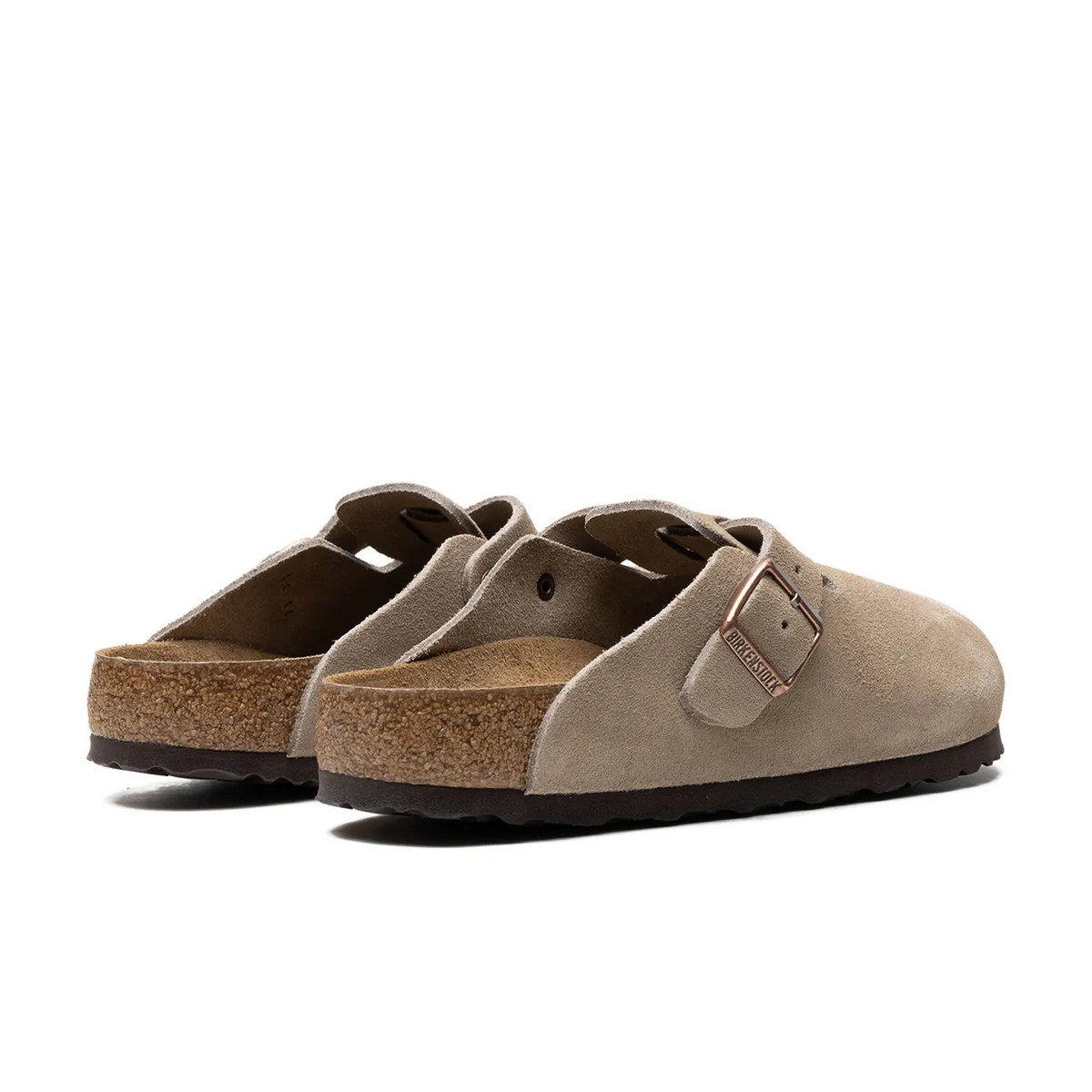 Birkenstock Boston Soft Footbed Suede Taupe