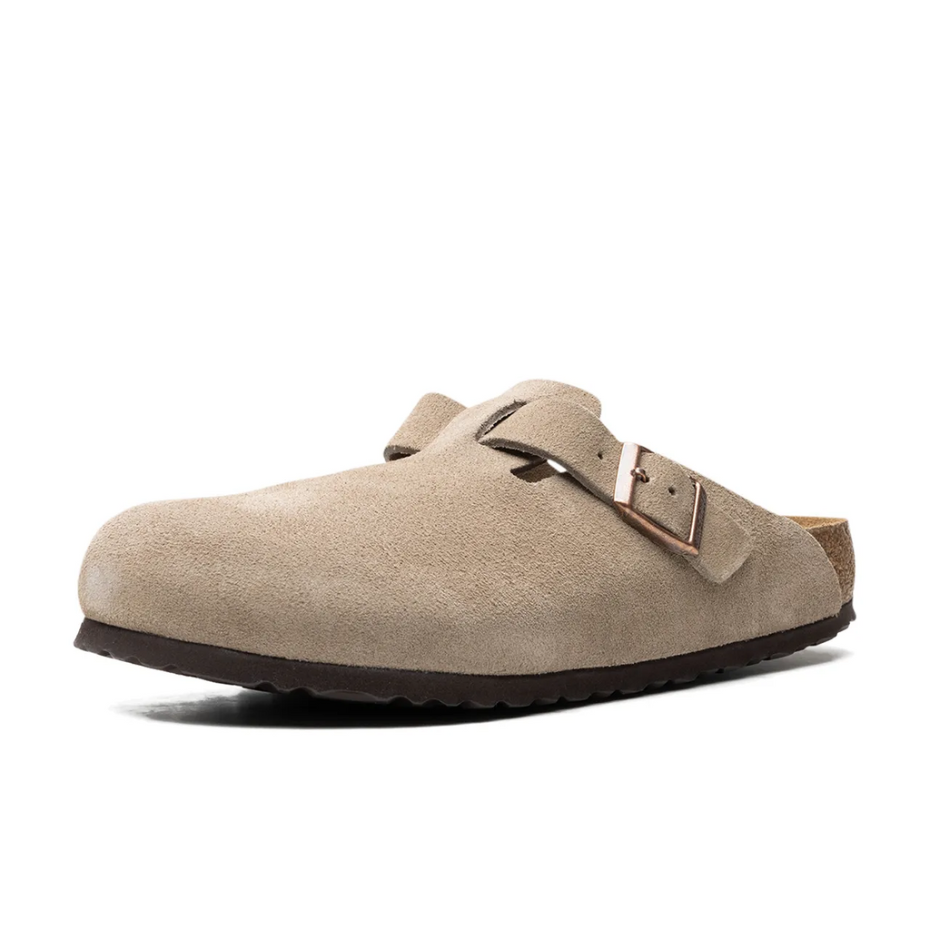 Birkenstock Boston Soft Footbed Suede Taupe