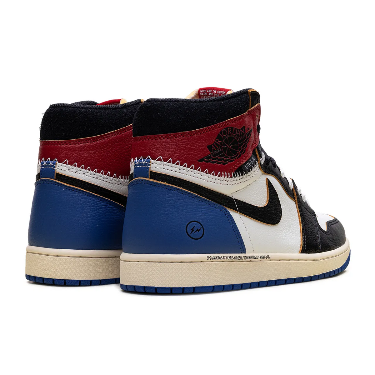 Jordan 1 Retro High OG SP Fragment x Union LA Varsity Red Sport Royal