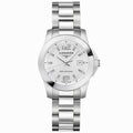 Longines orologio Conquest 29,5mm argento acciaio quarzo L3.376.4.76.6