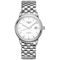 Longines orologio Flagship 40mm bianco acciaio uomo automatico L4.984.4.12.6