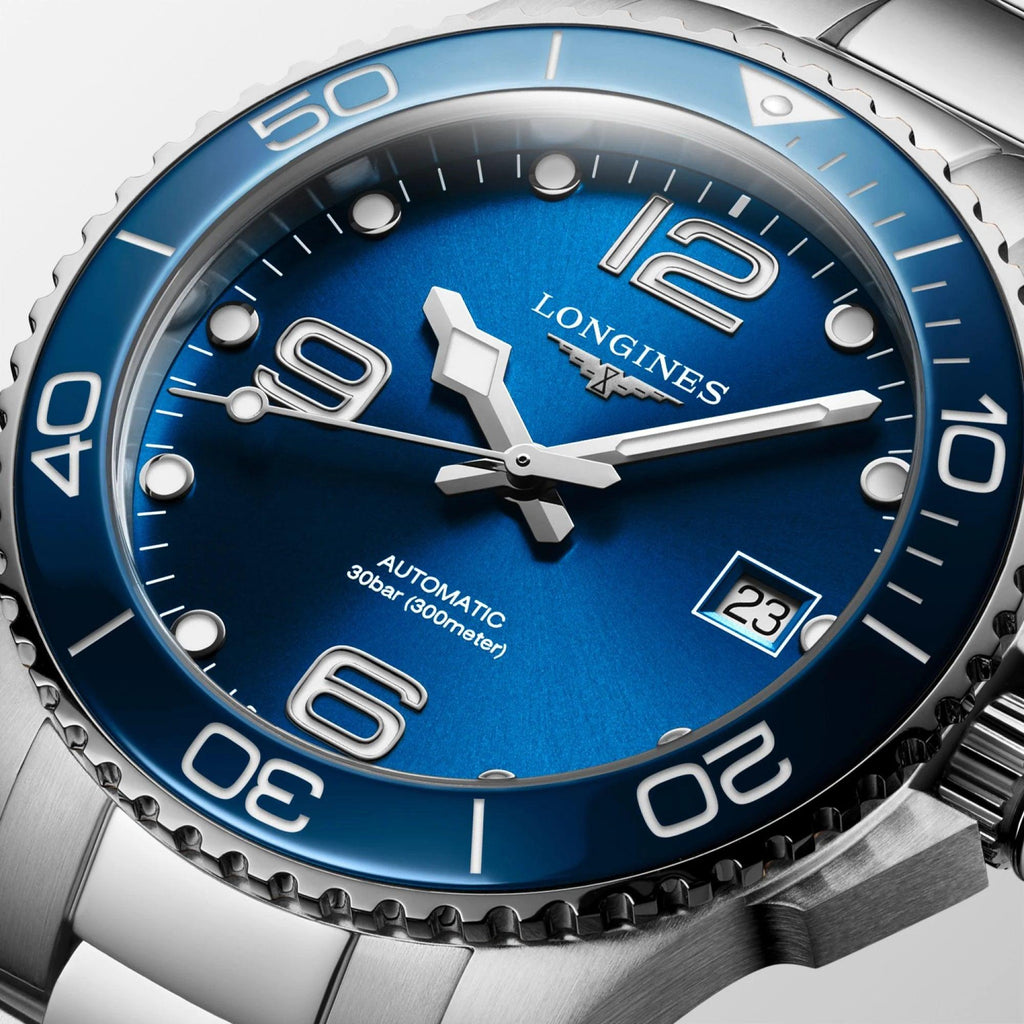 Longines orologio HydroConquest 39mm blu automatico acciaio L3.780.4.96.6