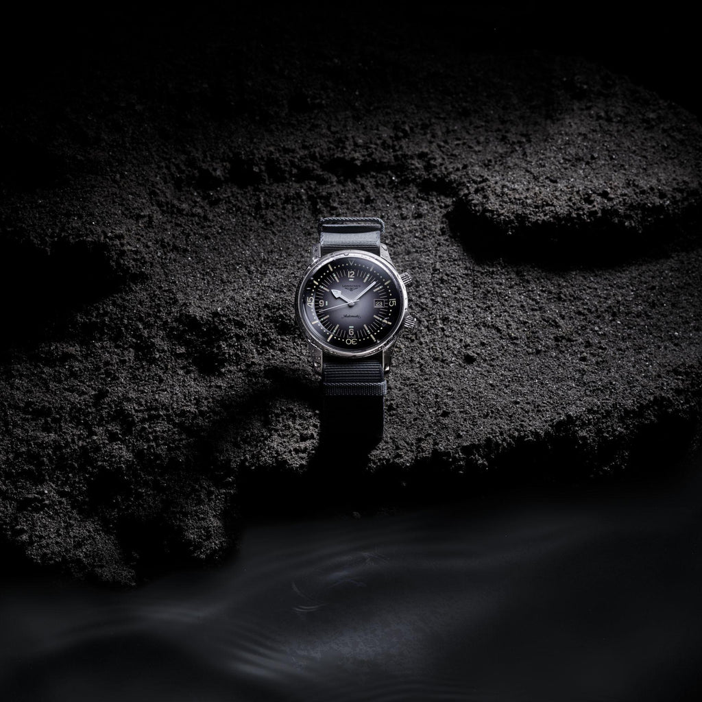 Longines orologio Legend Diver Watch 42mm grigio automatico acciaio L3.774.4.70.2