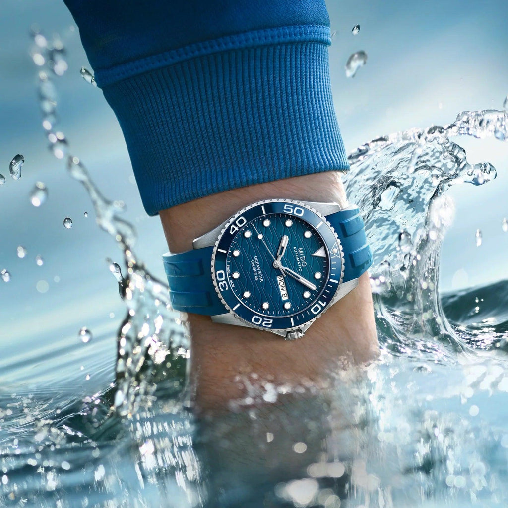 Mido orologio Ocean Star 200M 42mm blu automatico acciaio M042.430.17.041.00