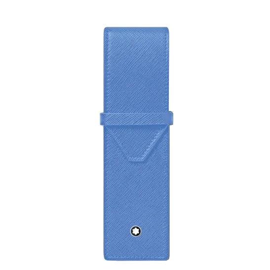 Montblanc astuccio per 2 strumenti da scrittura Sartorial Dusty Blue 198255