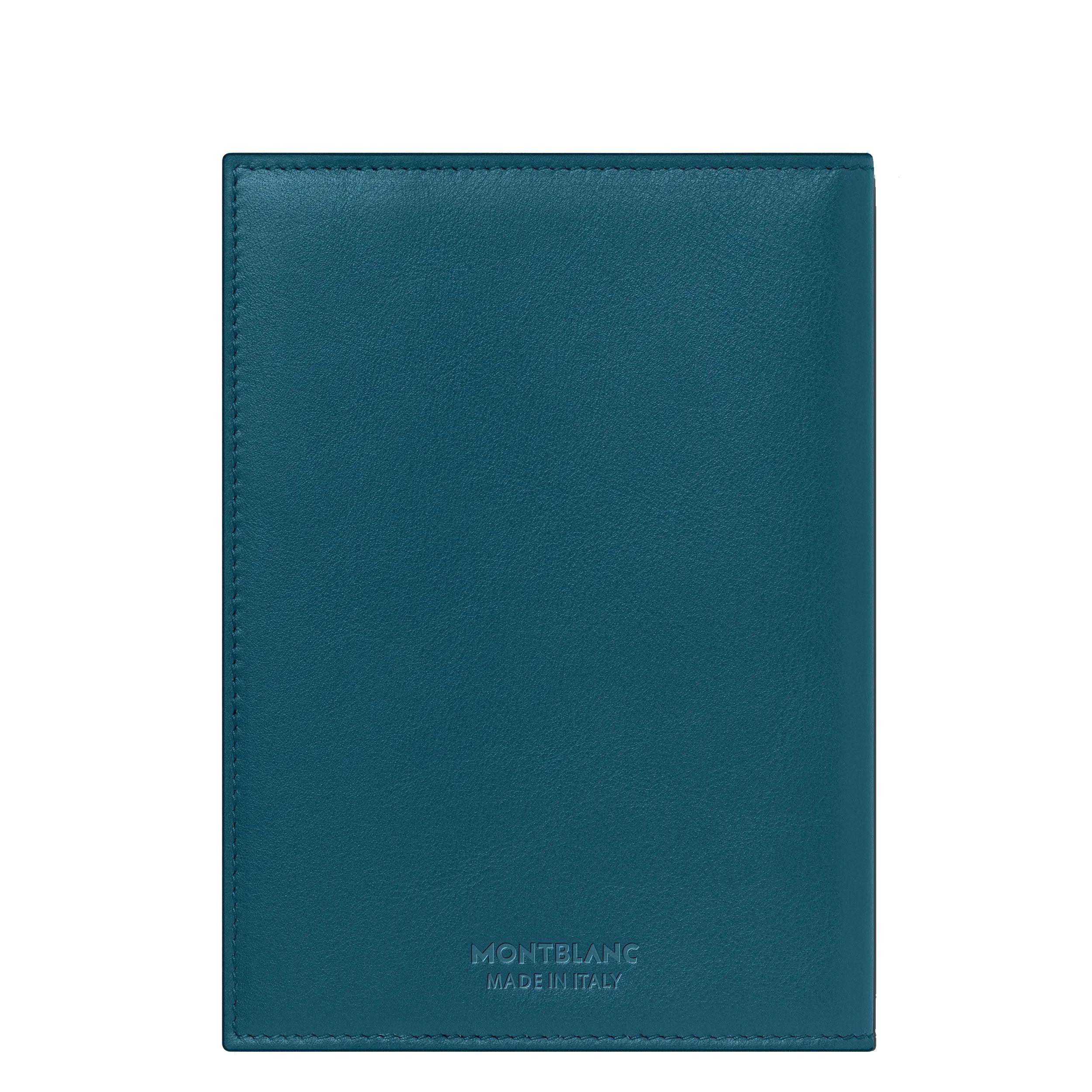 Montblanc custodia porta passaporto Meisterstück Selection Soft ottanio 131263