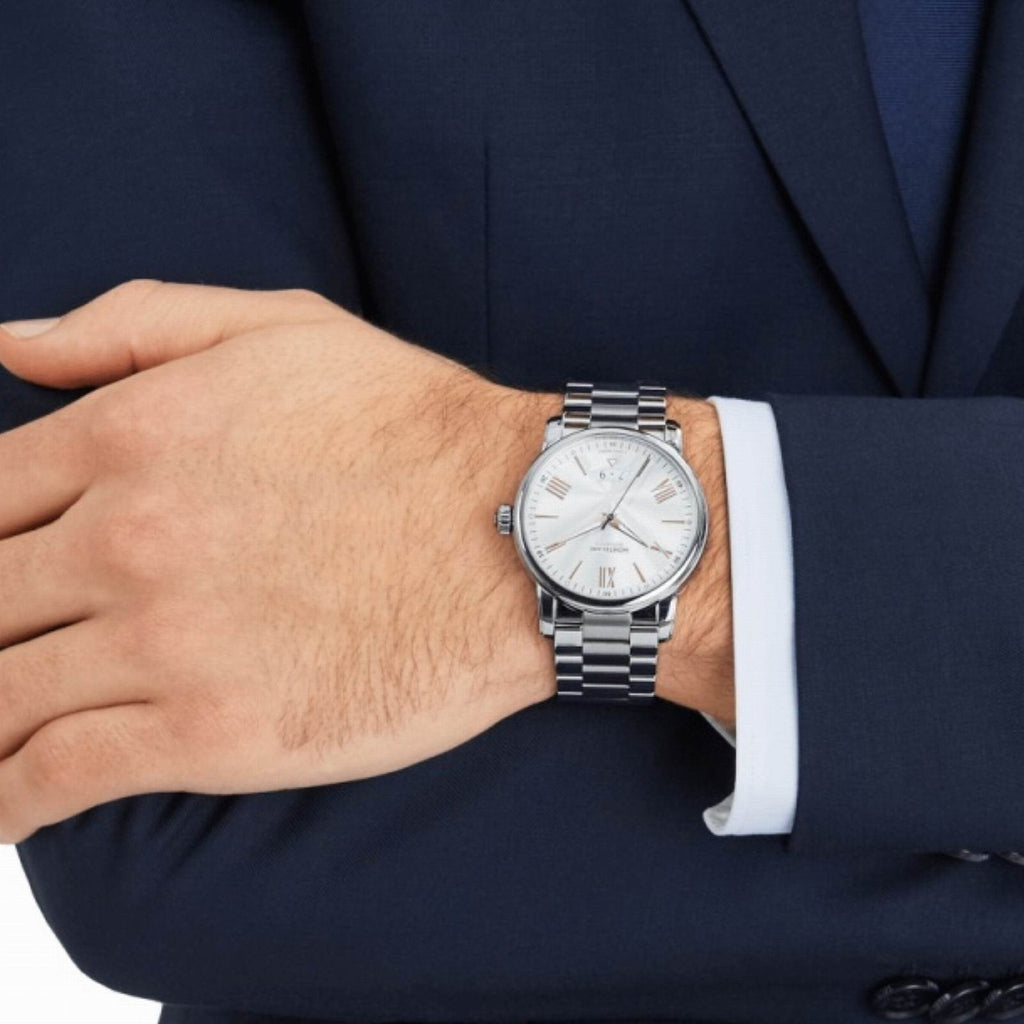 Montblanc orologio 4810 Date 42mm argento automatico acciaio 114852