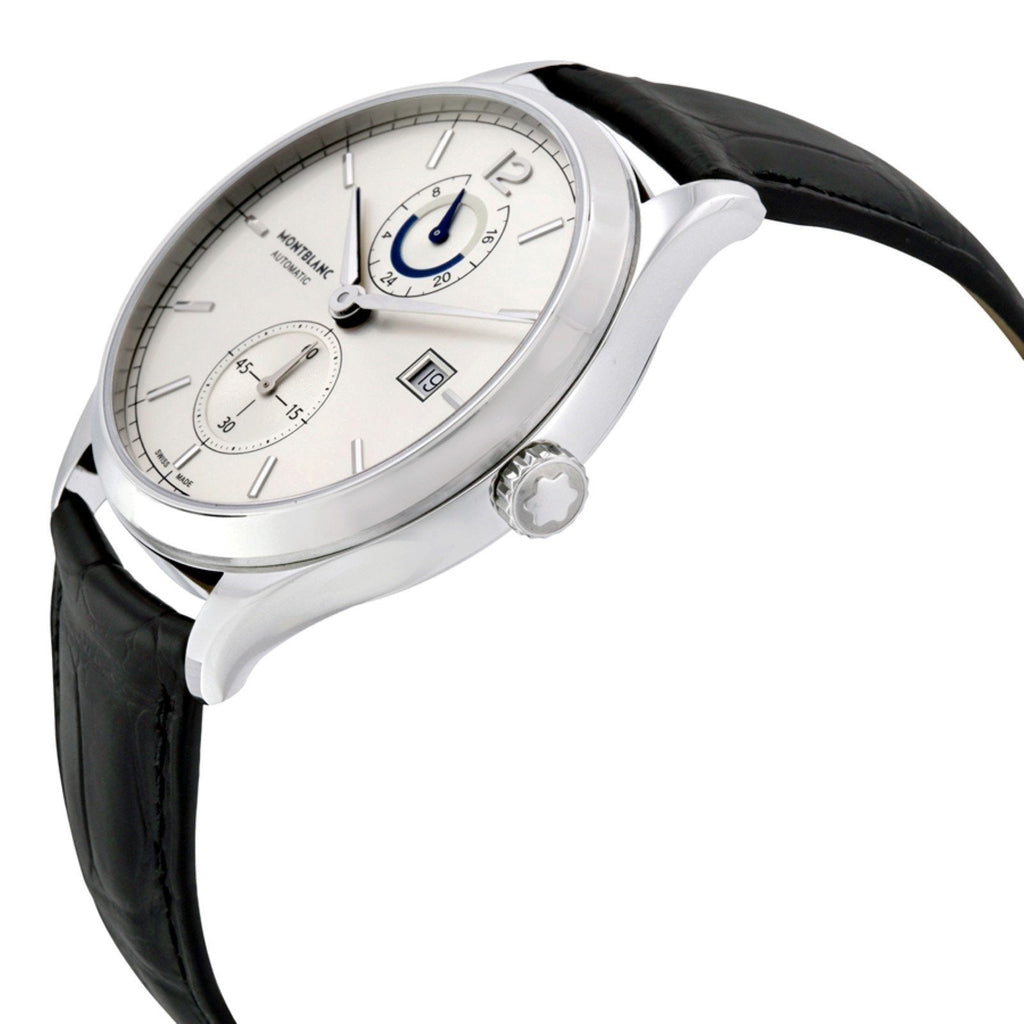 Montblanc orologio Heritage Chronometrie Dual Time 41mm argento automatico acciaio 112540