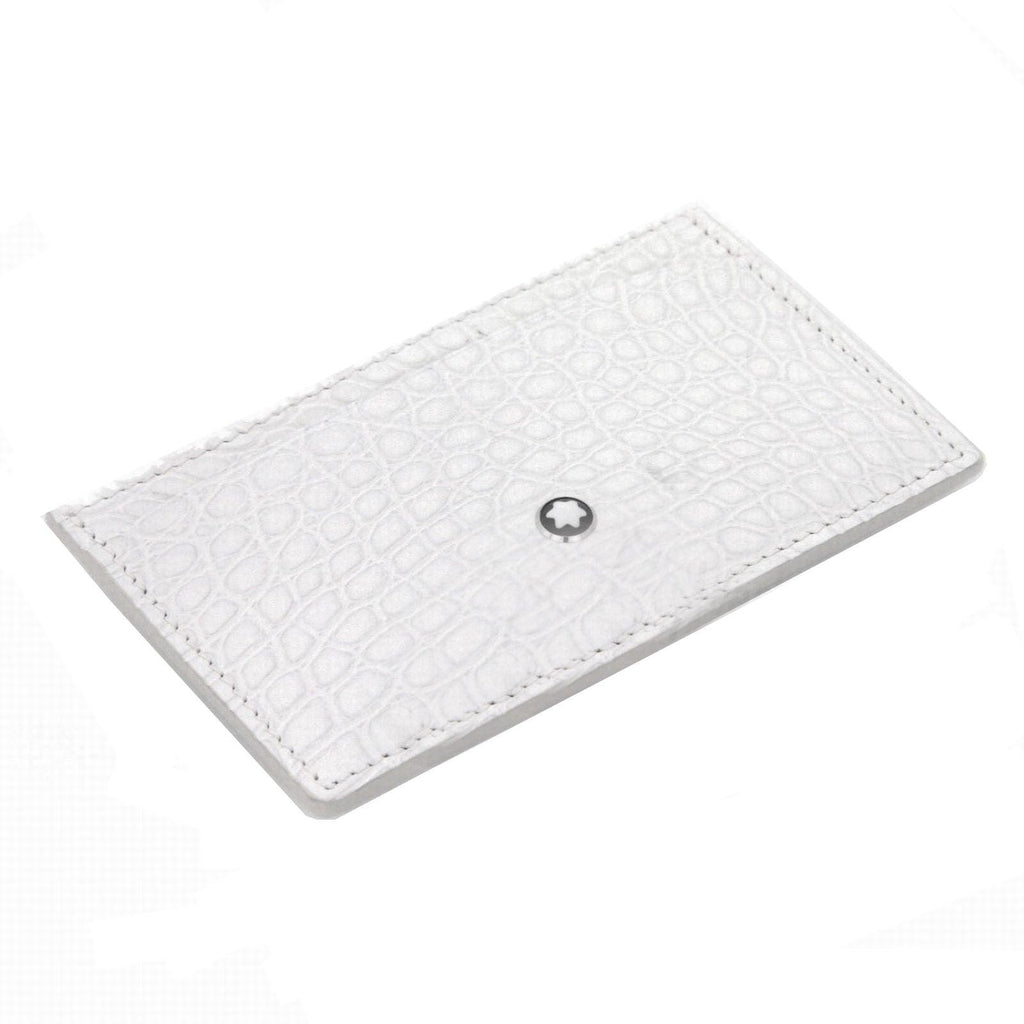 Montblanc porta carte di credito 2cc Meisterstuck bianco 113722