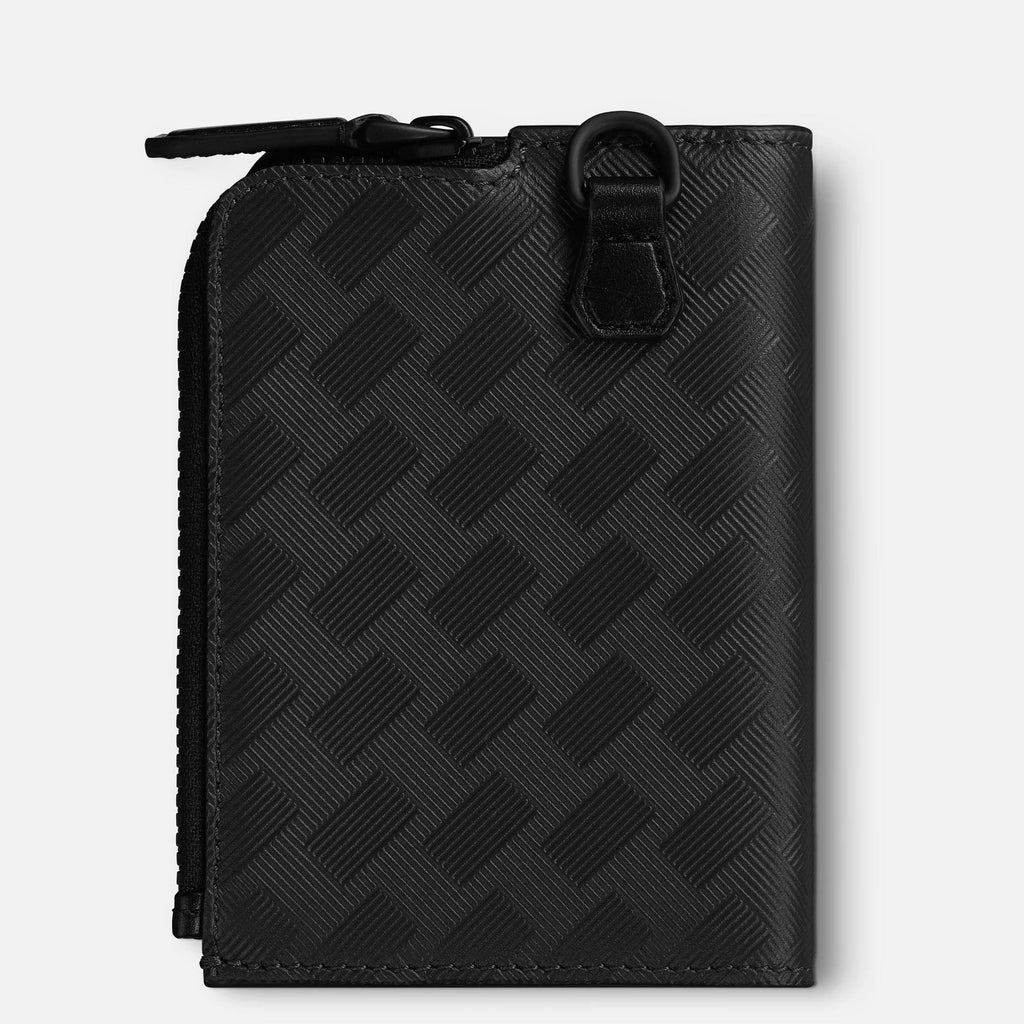 Montblanc porta carte di credito 3 scomparti con cerniera Montblanc Extreme 3.0 nero 129980