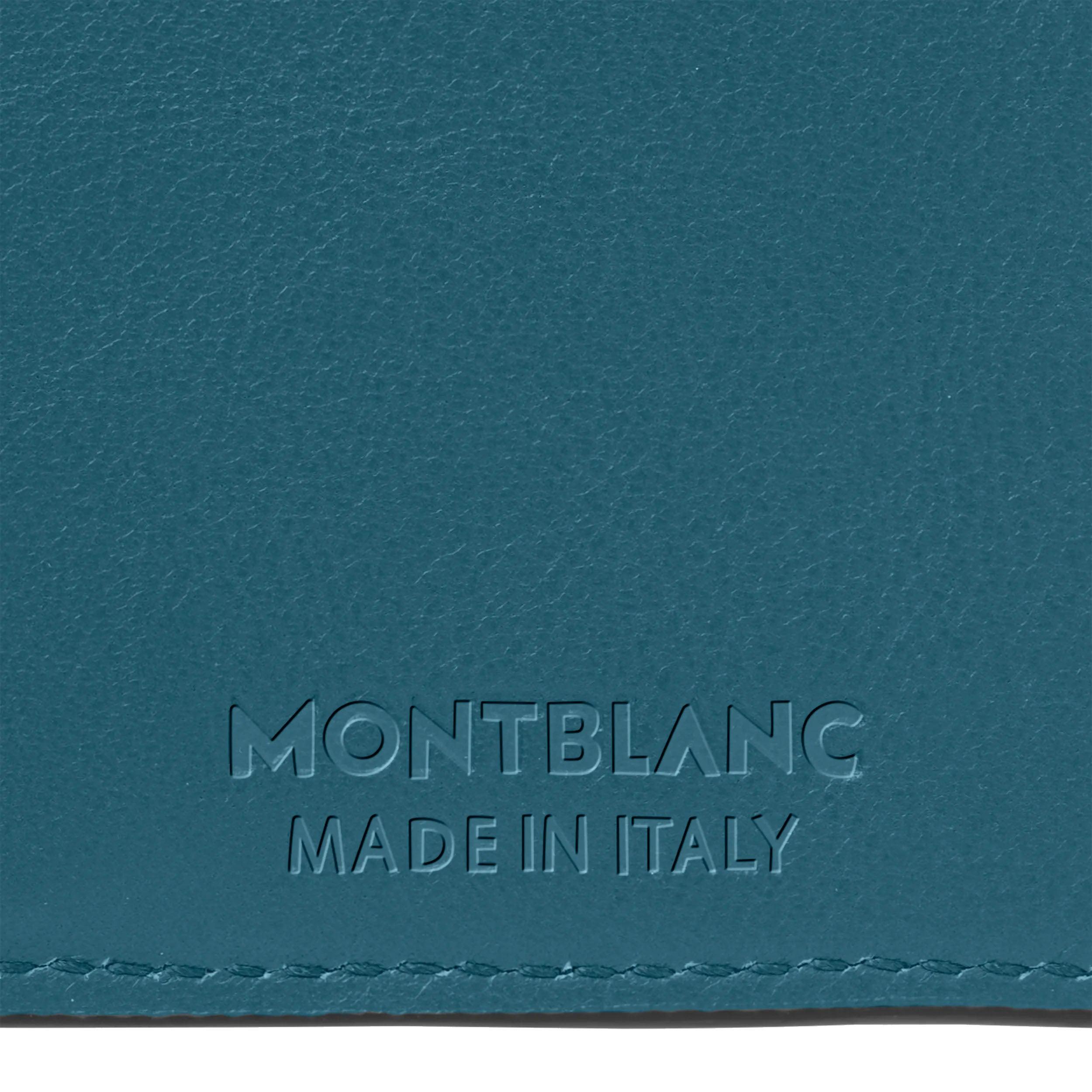Montblanc portafoglio 6 scomparti Meisterstück Selection Soft ottanio 131242
