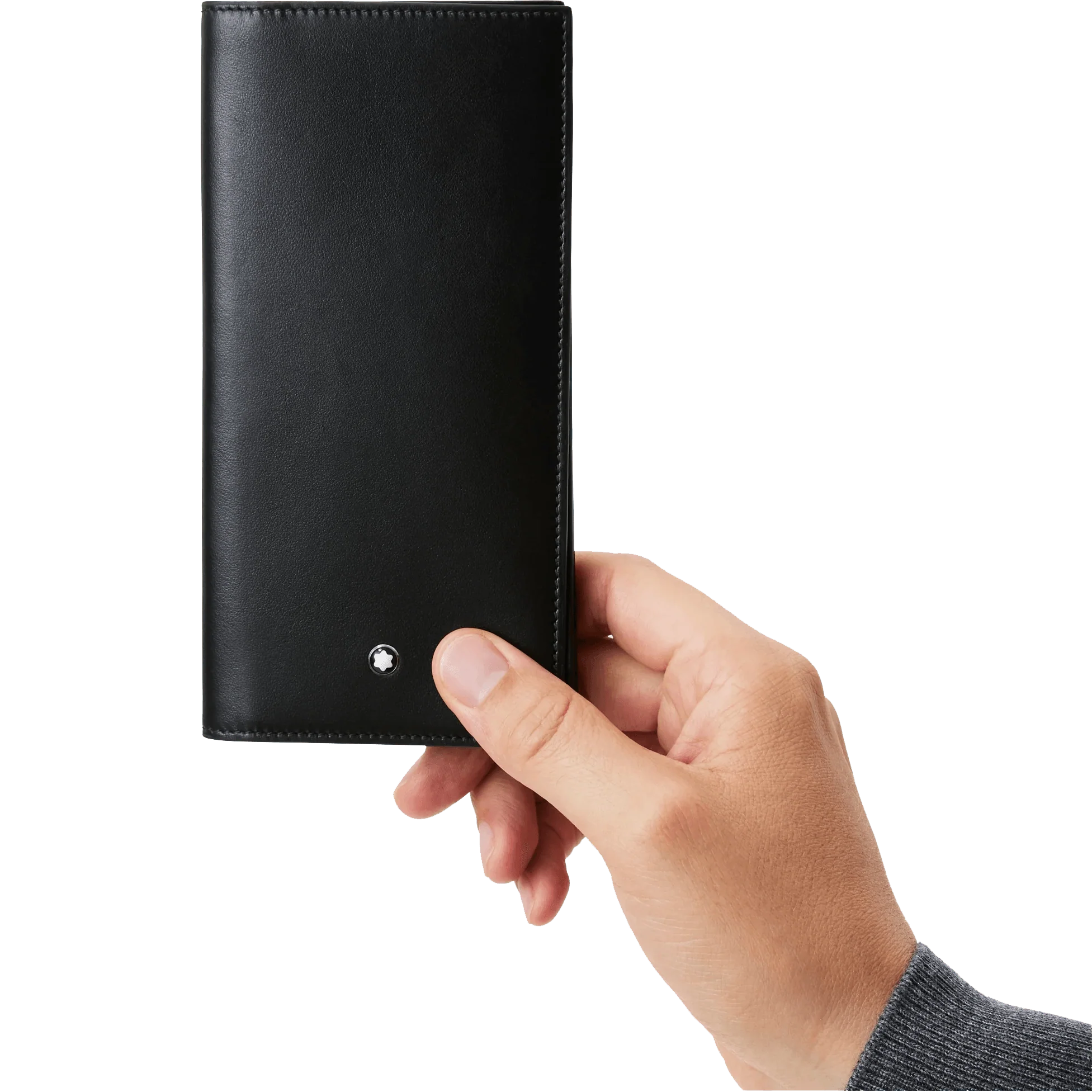 Montblanc portafoglio lungo 15 scomparti Meisterstück nero 129680