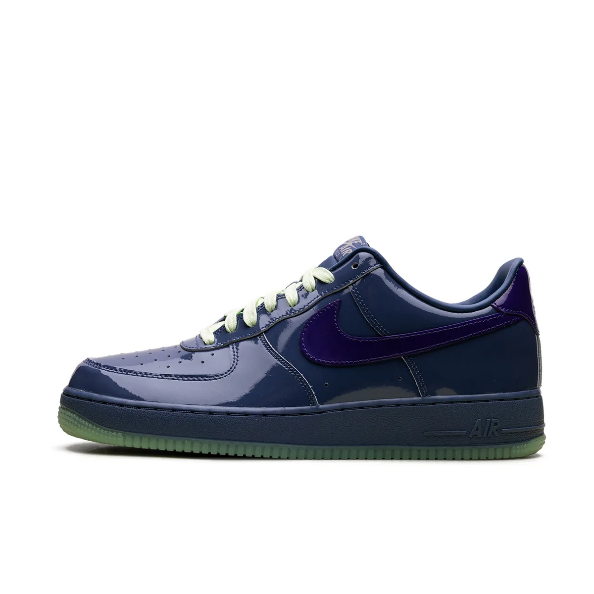 Nike Air Force 1 Low Patent Leather Mystic Navy Grape Ice