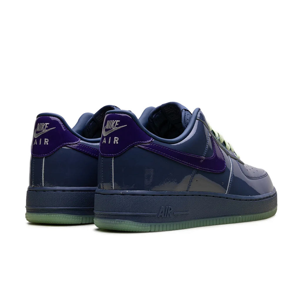 Nike Air Force 1 Low Patent Leather Mystic Navy Grape Ice