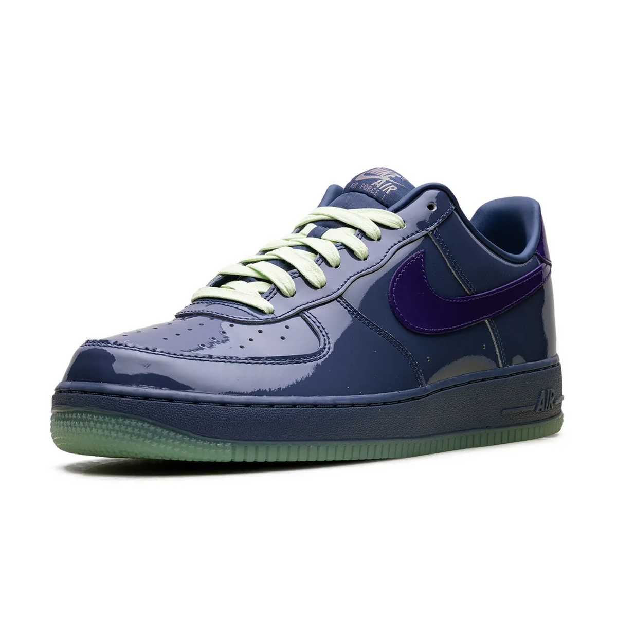 Nike Air Force 1 Low Patent Leather Mystic Navy Grape Ice