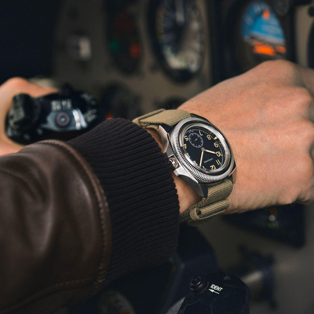 Longines orologio Pilot Majetek Box Edition 43mm nero automatico acciaio L2.838.4.53.9