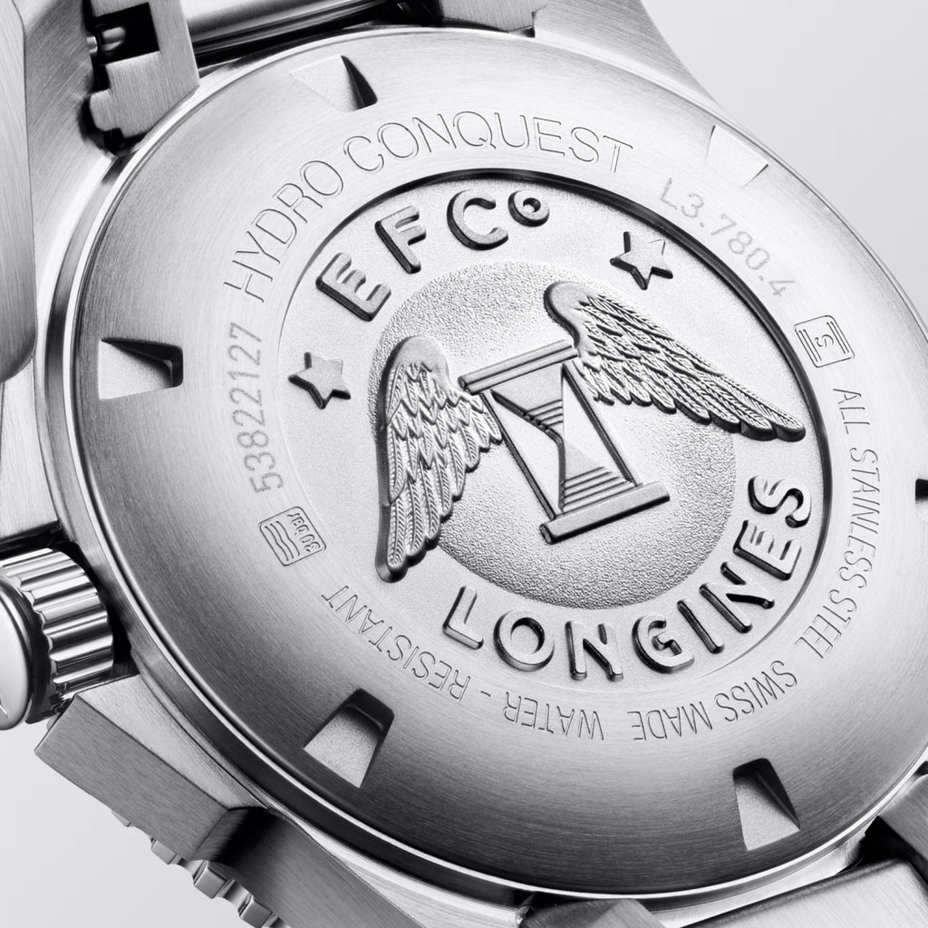Longines orologio Hydroconquest 39mm nero automatico acciaio