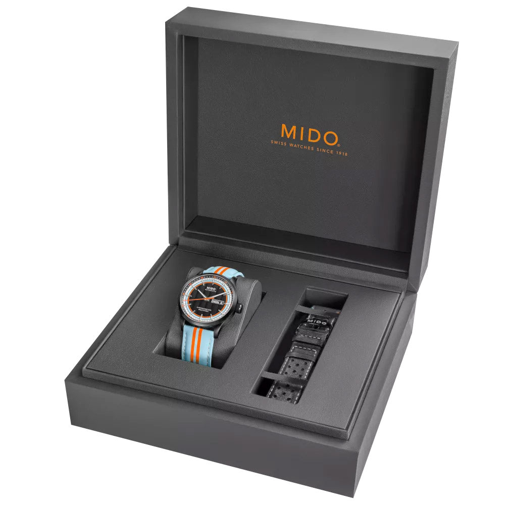 Mido orologio Multifort Chronometer 1 Racer 42mm nero automatico acciaio finitura PVD nero M038.431.36.051.00