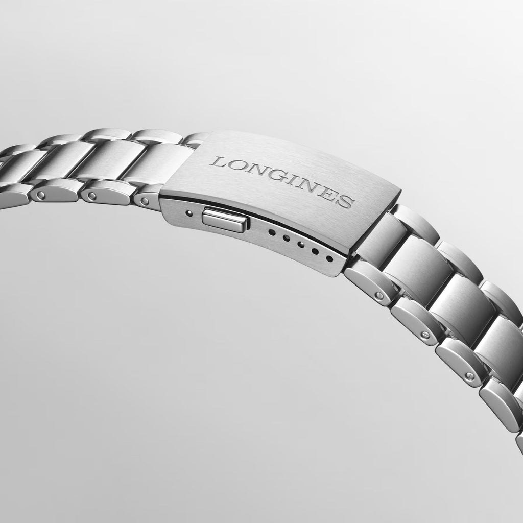 Longines orologio Spirit Zulu Time 1925 39mm nero automatico oro acciaio L3.803.5.53.6